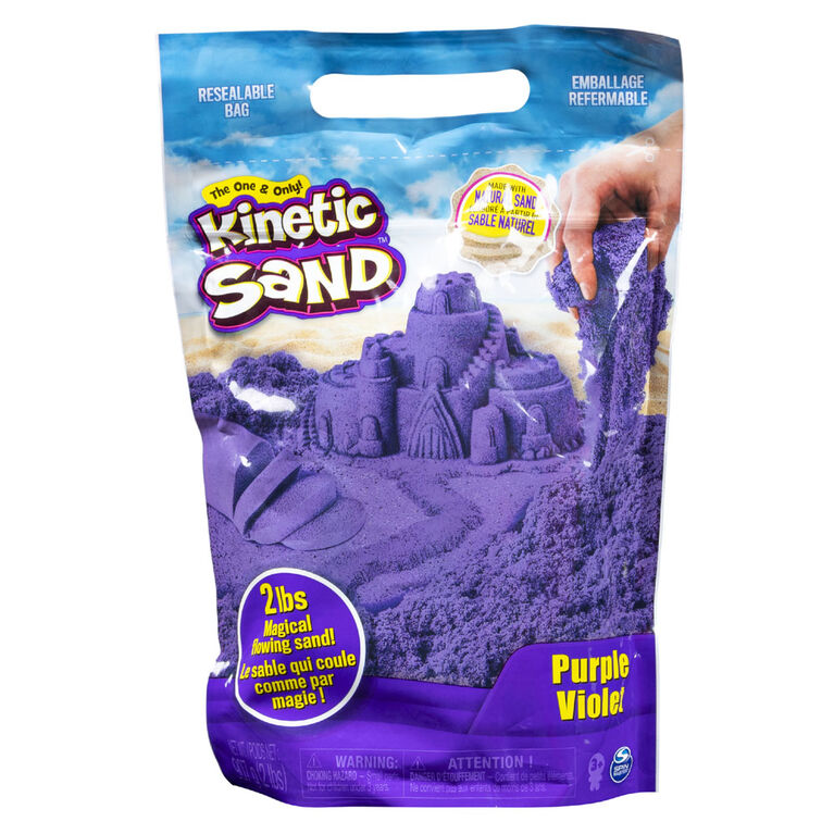 Kinetic Sand the Original Moldable Sensory Play Sand, Purple, 2 Pounds
