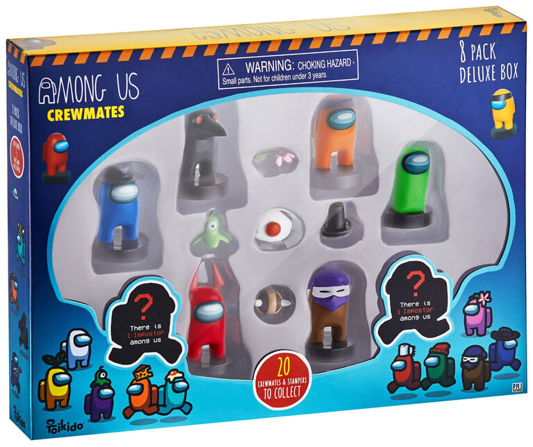 Ensemble de luxe de 8 figurines Coéquipiers Among Us