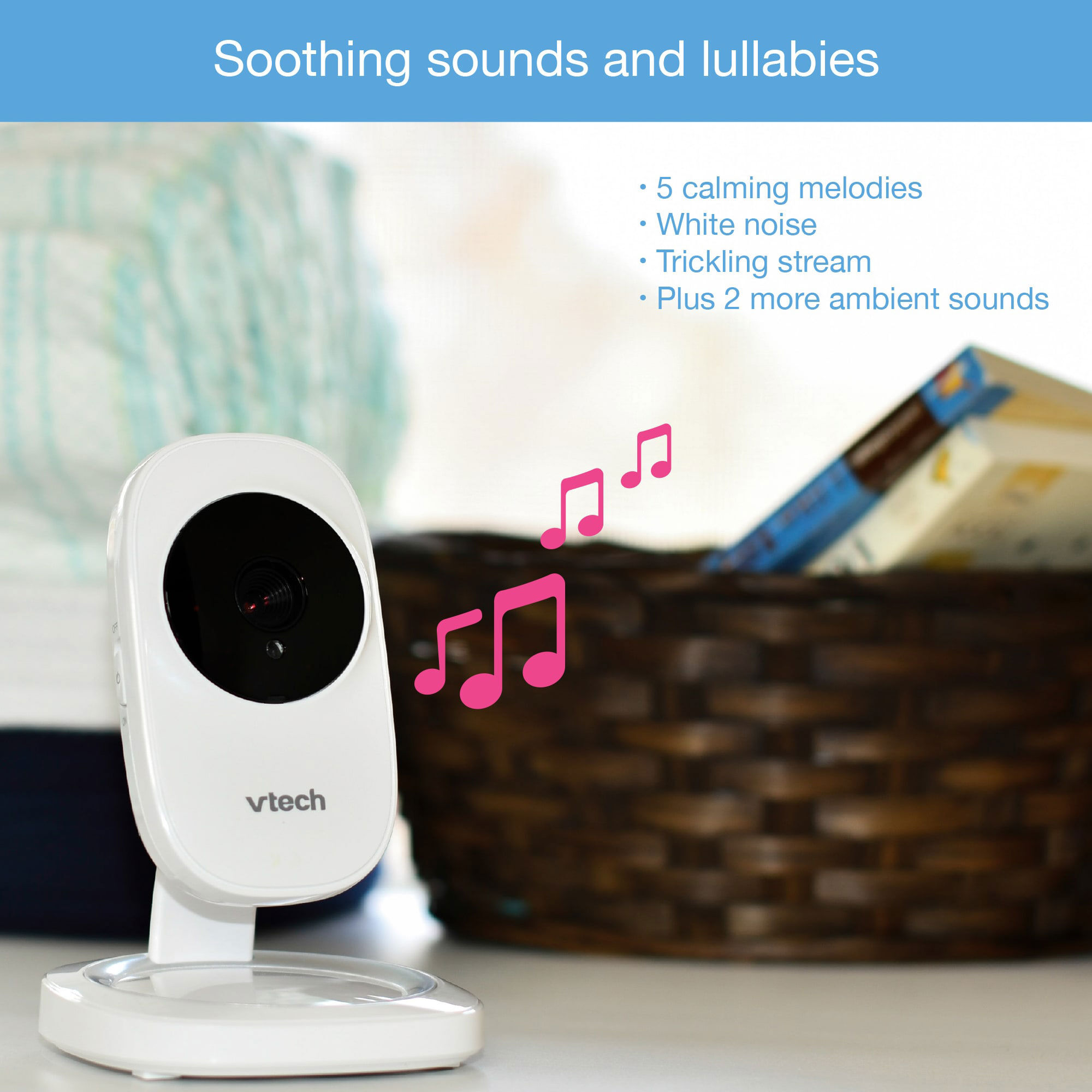 VTech VM5251 Full Colour 5 inch Video and Audio Monitor Babies