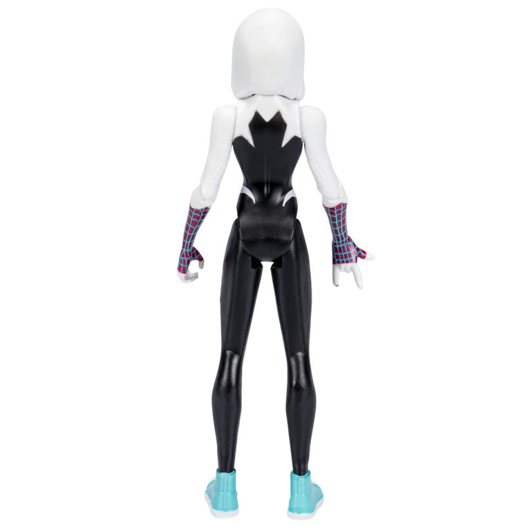 Marvel Spider-Man: Across the Spider-Verse, figurine Spider-Gwen de 15 cm avec accessoire, jouet pour enfants à partir de 4 ans