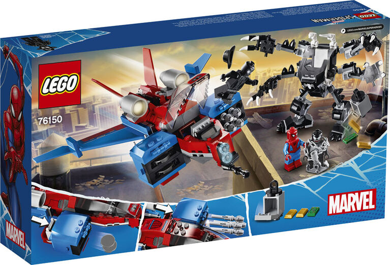 LEGO Super Heroes Le Spider-jet contre le robot de Venom 76150