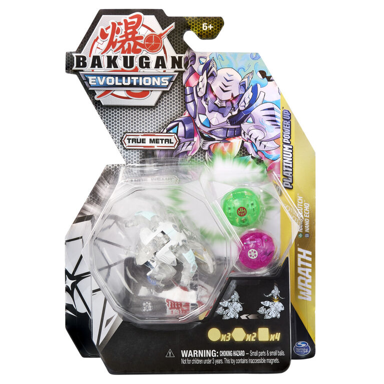 Bakugan Evolutions, Wrath with Nano Echo and Clutch Platinum Power Up Pack
