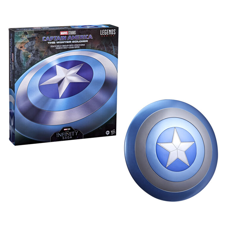 Marvel Legends Series, bouclier furtif Captain America : le Soldat de l'Hiver, article de cosplay de collection pour adultes