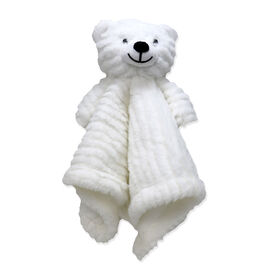 Baby Mode Signature Nunu en peluche Ours blanc Cr&ecirc;te