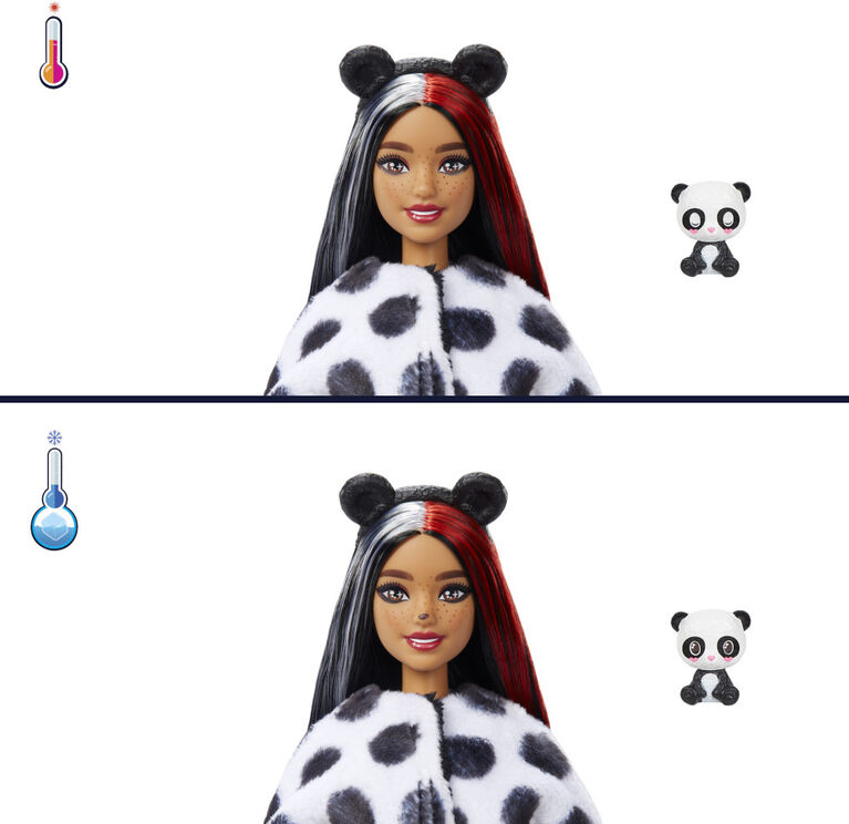 Barbie-Poupée Cutie Reveal avec costume de panda et 10surprises