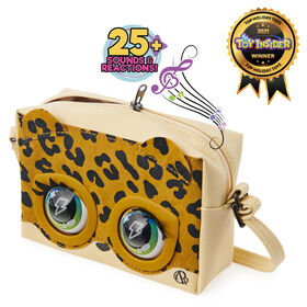 Purse Pets, Leoluxe Leopard, Sac animal interactif avec plus de 25 effets sonores et réactions