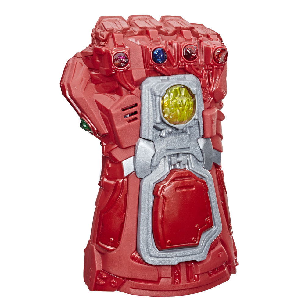 Marvel Avengers Endgame Red Infinity Gauntlet Electronic Fist Roleplay Toy With Lights And Sounds