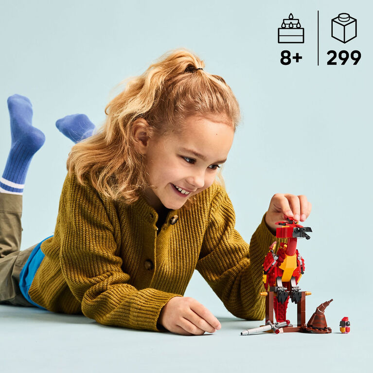 LEGO Harry Potter Fumseck : le Phénix de Dumbledore, Jouet, Figurine de Créature Mythique 76448