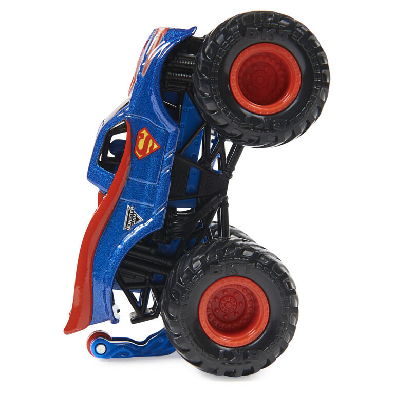 Monster Jam, Official Superman Monster Truck, Die-Cast Vehicle, Heroes and Villains Series, 1:64 Scale