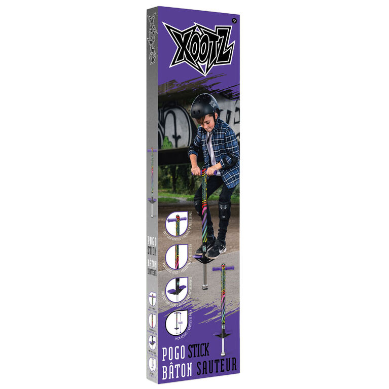 XOOTZ Pogo Stick Rainbow, Violet