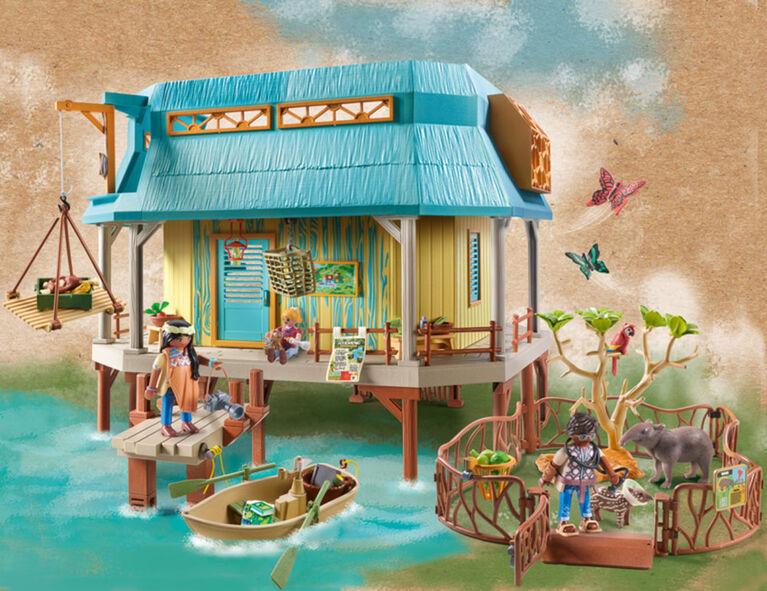 Playmobil - Wiltopia - Centre de recherche avec effet lumineux et boussole
