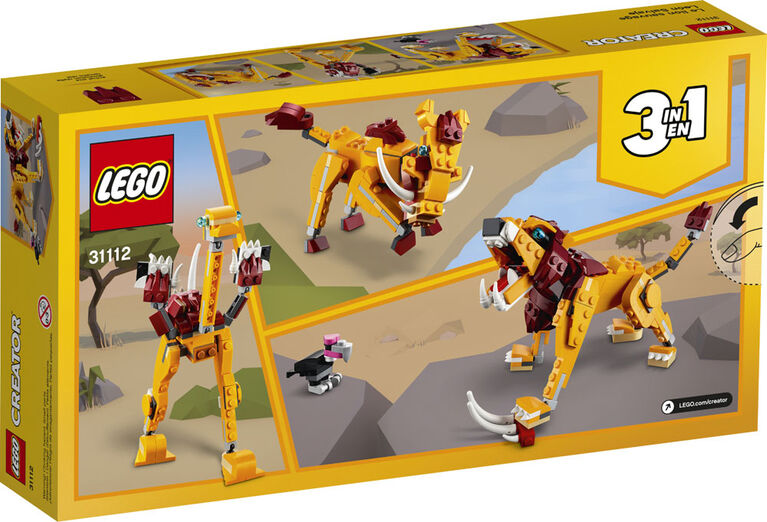 LEGO Creator Le lion sauvage 31112 (224 pièces)