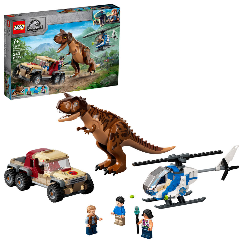 LEGO Jurassic World Carnotaurus Dinosaur Chase 76941 240 pieces