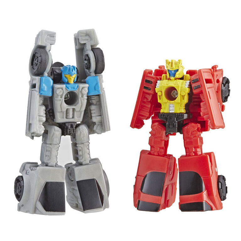 Transformers Generations War for Cybertron: Siege - Duo de figurines Micromaster Patrouille en voiture Autobot.