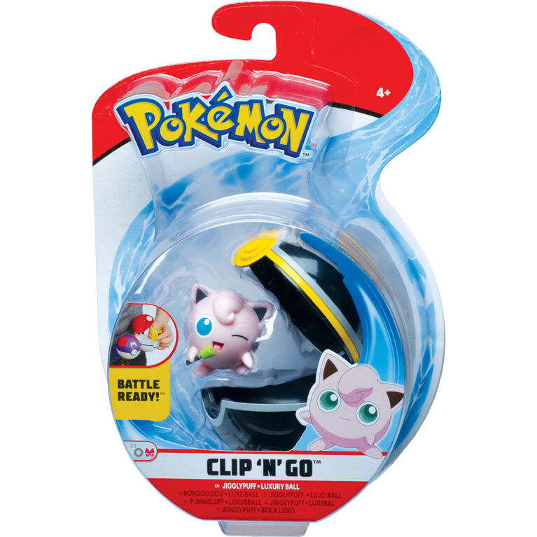 Pokémon Clip 'N' Go - Rondoudou (Jigglypuff) no 1 et ballon de luxe - Édition anglaise