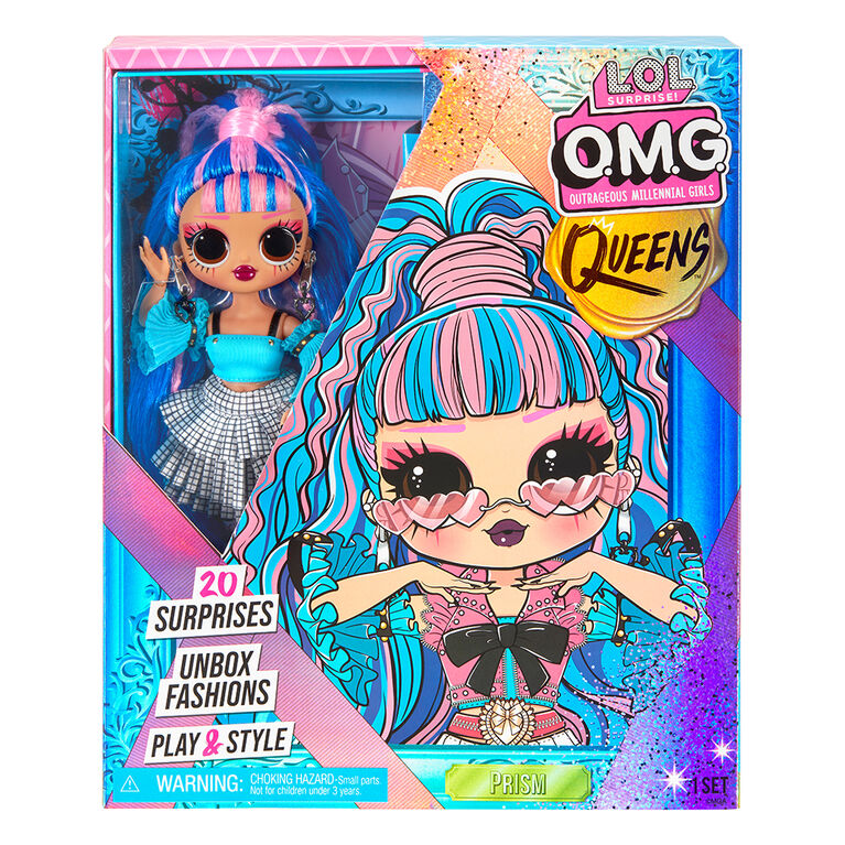 LOL Surprise OMG Queens Prism fashion doll with 20 Surprises