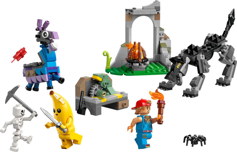 LEGO Fortnite Peely & Sparkplug's Camp Kids Toy - Building Toy for Girls & Boys 7+ - 77075