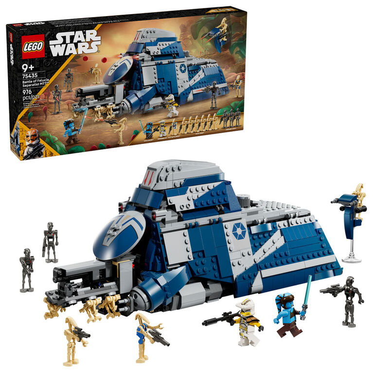 LEGO Star Wars: The Clone Wars Battle of Felucia Separatist MTT Building Toy for Kids, Ages 9+ - 75435