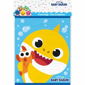 Baby Shark Loot Bags, 8 pieces