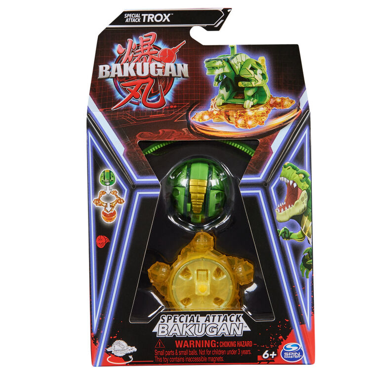 Bakugan, Special Attack Trox, Spinning Collectible, Customizable Action Figure and Trading Cards