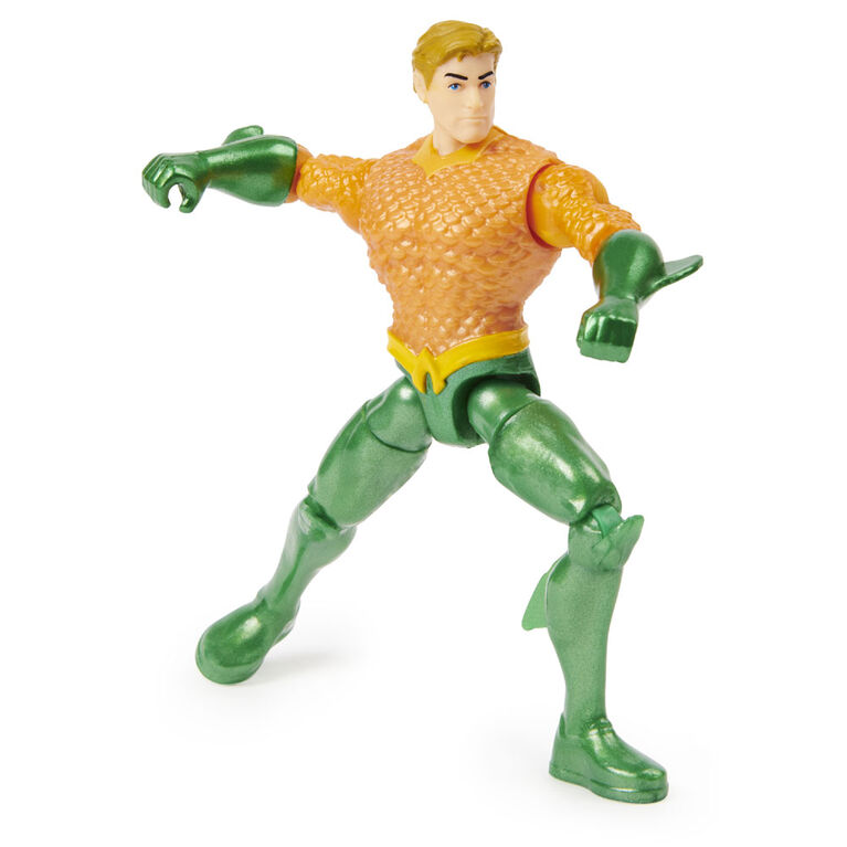 DC Comics, Figurine articul&eacute;e AQUAMAN de 10 cm avec 3 accessoires myst&egrave;re, Adventure 1