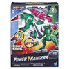 Power Rangers Dino Fury Pink Ankylo Hammer and Green Tiger Claw Zord, Zord Link Mix-and-Match Custom Build System