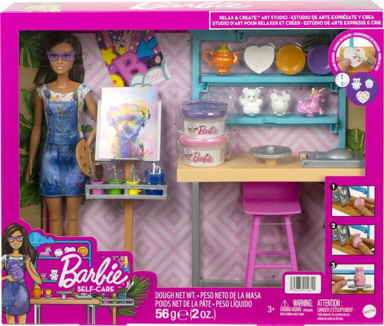 Barbie Relax and Create Art Studio, Barbie Doll (11.5 inches)