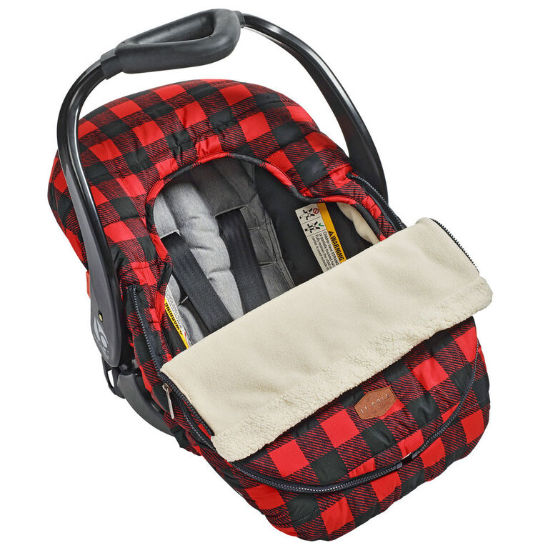 JJ Cole Car Seat Cover - Buffalo Check