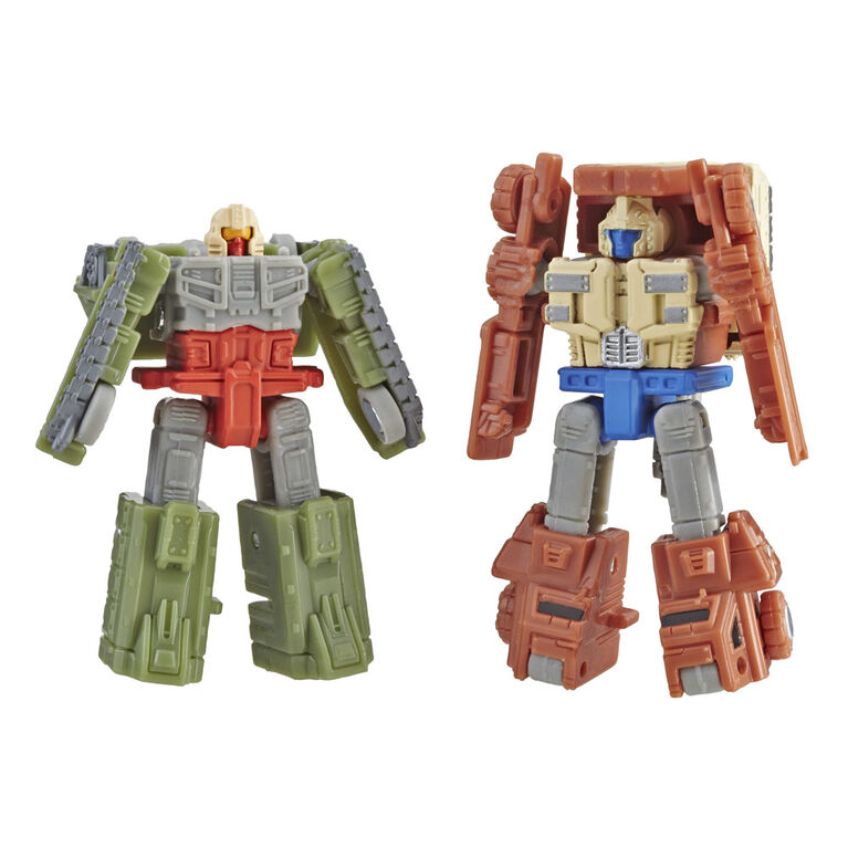 Transformers Generations War for Cybertron: Siege - Duo de figurines Micromaster Patrouille de combat Autobot.