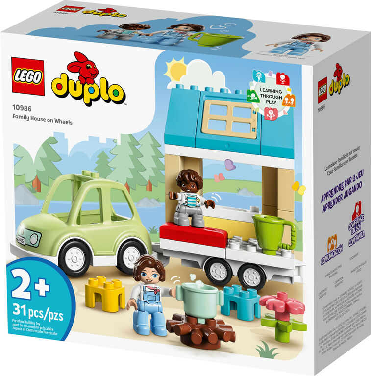 LEGO DUPLO Town La maison familiale sur roues 10986; Jeu de construction (31 pièces)