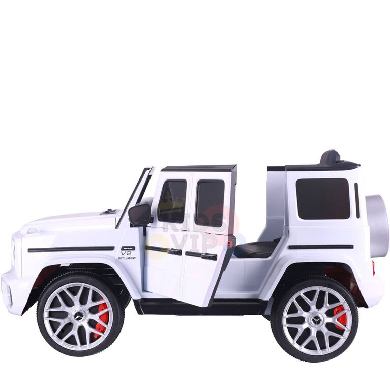KidsVip 12V Kids & Toddlers Mercedes G63 Ride on car w/Remote Control - White