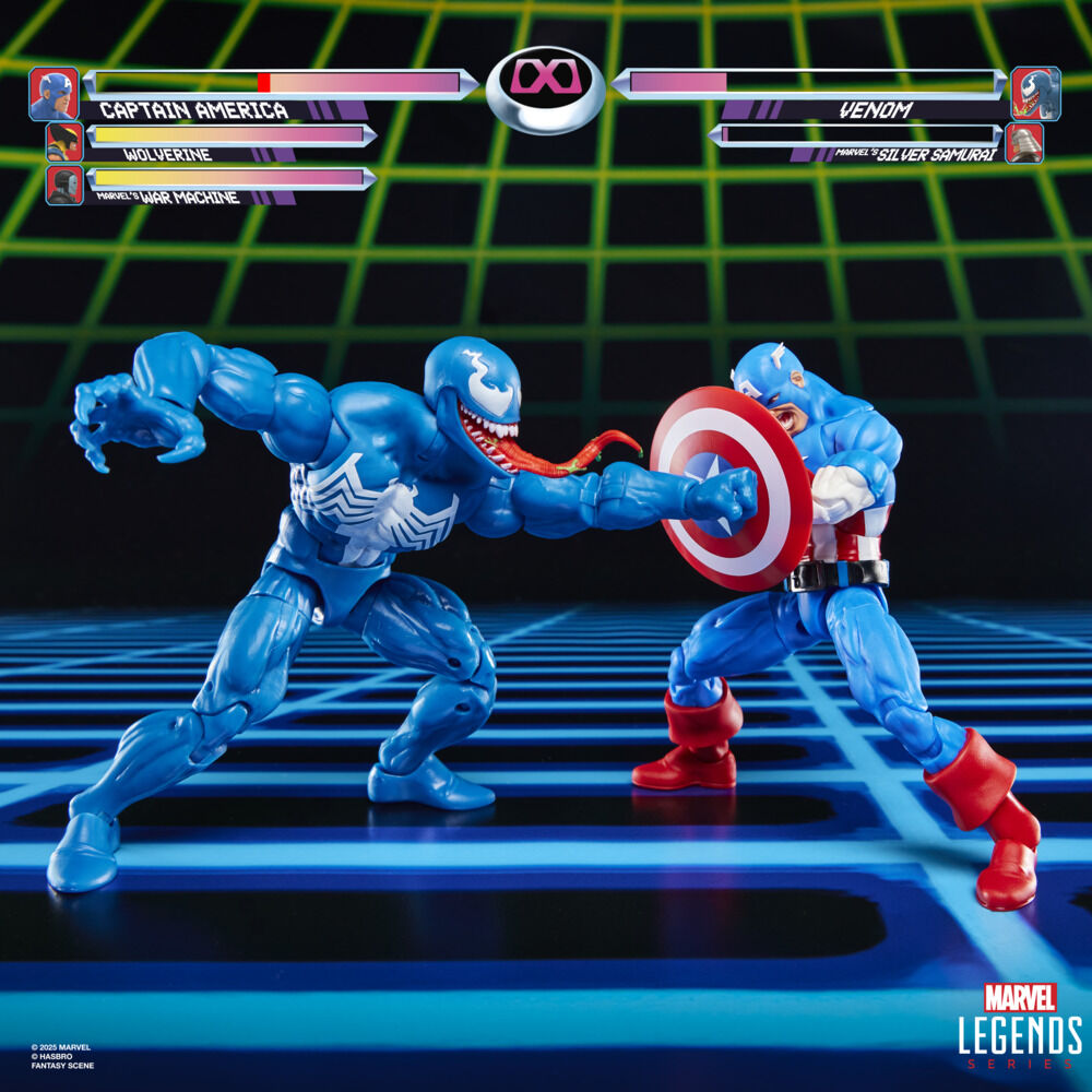 Marvel Legends Series Gamerverse Captain America contre Venom, figurines de collection