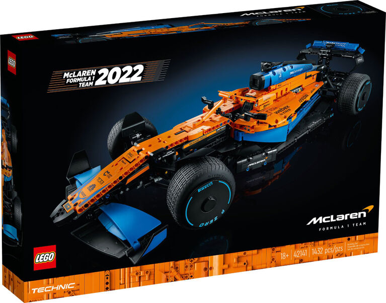 LEGO Technic La voiture de course McLaren Formula 1 42141 Ensemble de construction de modèle (1 432 pièces).