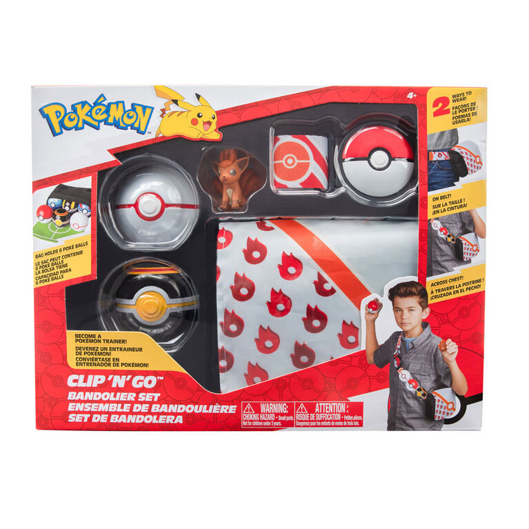 Pokémon - Set Cartouchière : Goupix + Ballon Premier et Ballon de Luxe