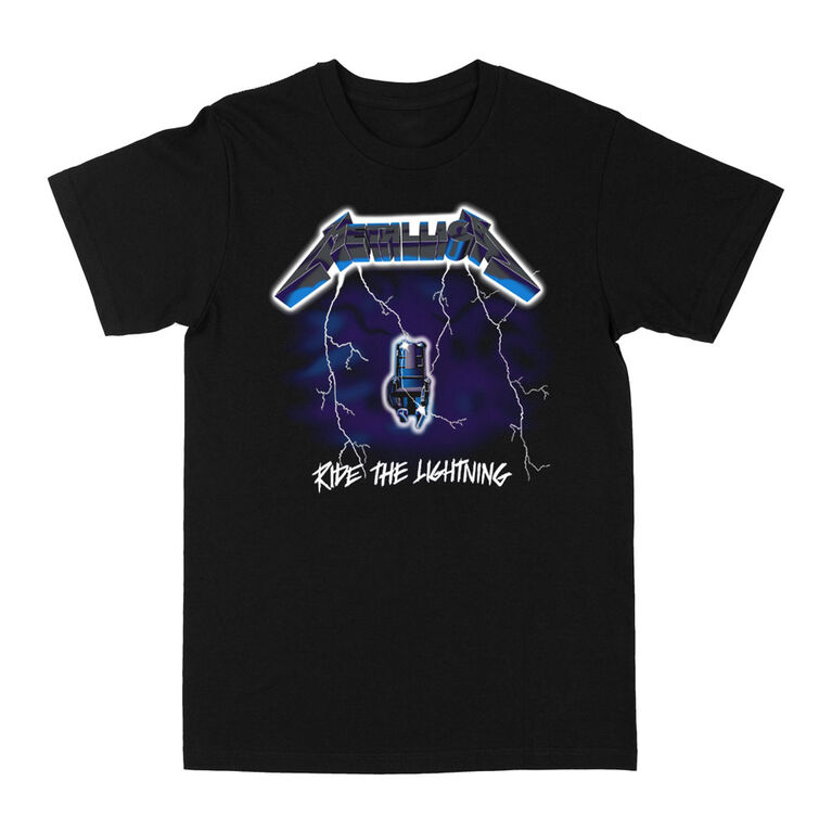 Metallica- Lightning- Black Tshirt- Small