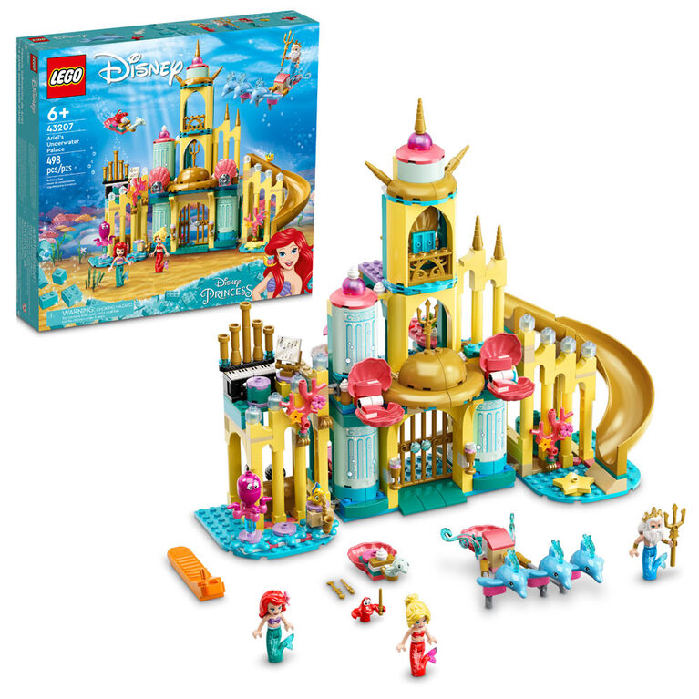 LEGO  Disney Ariel's Underwater Palace 43207 Building Kit (498 Pieces)