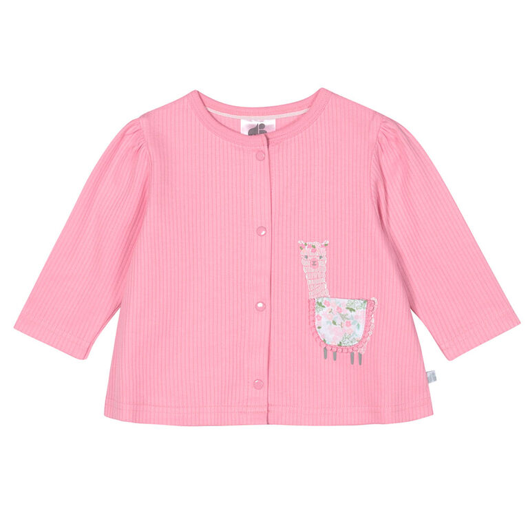 Just Born Baby Girls' 3-Piece Organic Take Me Home Set - Lil' Llama 3-6 months