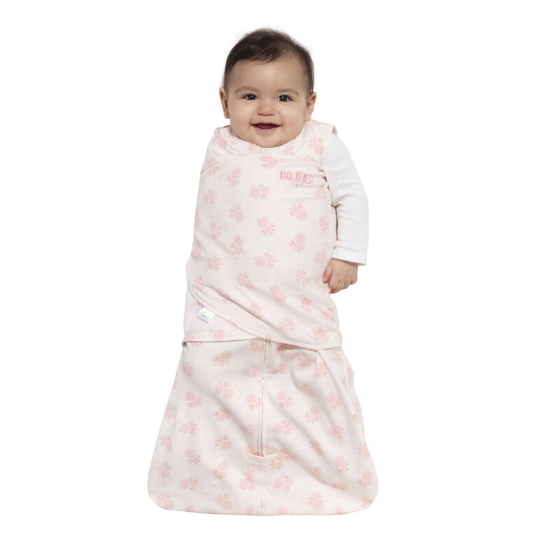 HALO SleepSack Swaddle - Cotton - Blush Rose - Newborn