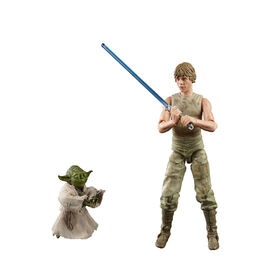 Star Wars The Black Series, Luke Skywalker et Yoda (Entra&icirc;nement Jedi) de 15 cm, Star Wars&nbsp;: L'Empire contre-attaque, &eacute;dition 40e&nbsp;anniversaire