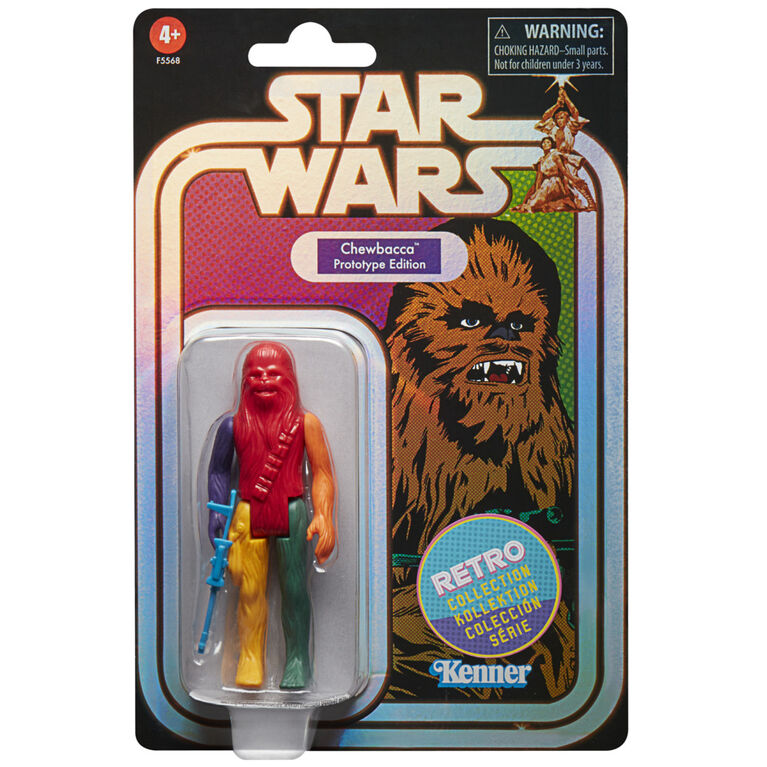 Star Wars Retro Collection, figurine multicolore de collection Chewbacca  édition Prototype de 9,5 cm