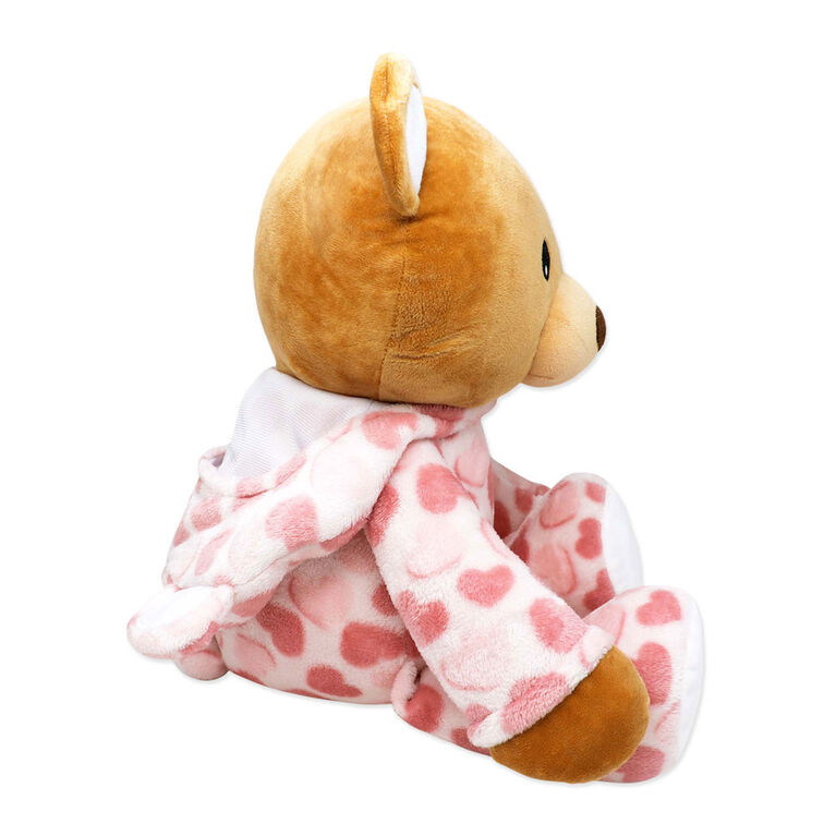 Jesse & Lulu Lounge Ours pyjama : Coeur rose
