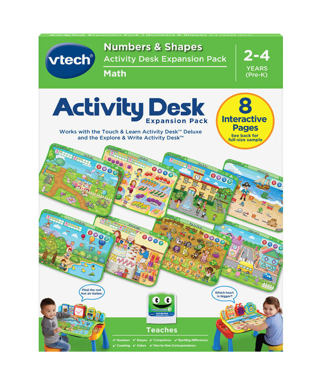 VTech Activity Desk Expansion Pack Numbers & Shapes - English Edition