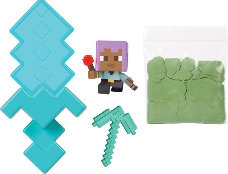 Minecraft Mini Mode Potion Brewing Action Figures with Color Reveal (Characters May Vary)