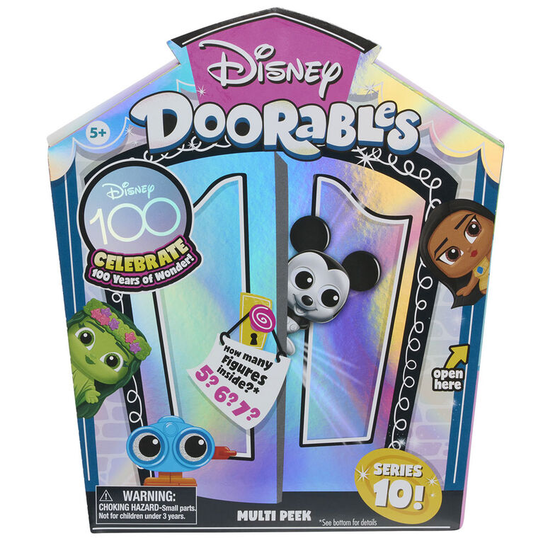 NOUVELLE Série 10 Multi Peek de Disney Doorables, Figurines en Pochette Surprise à Collectionner, Les Styles Peuvent Varier