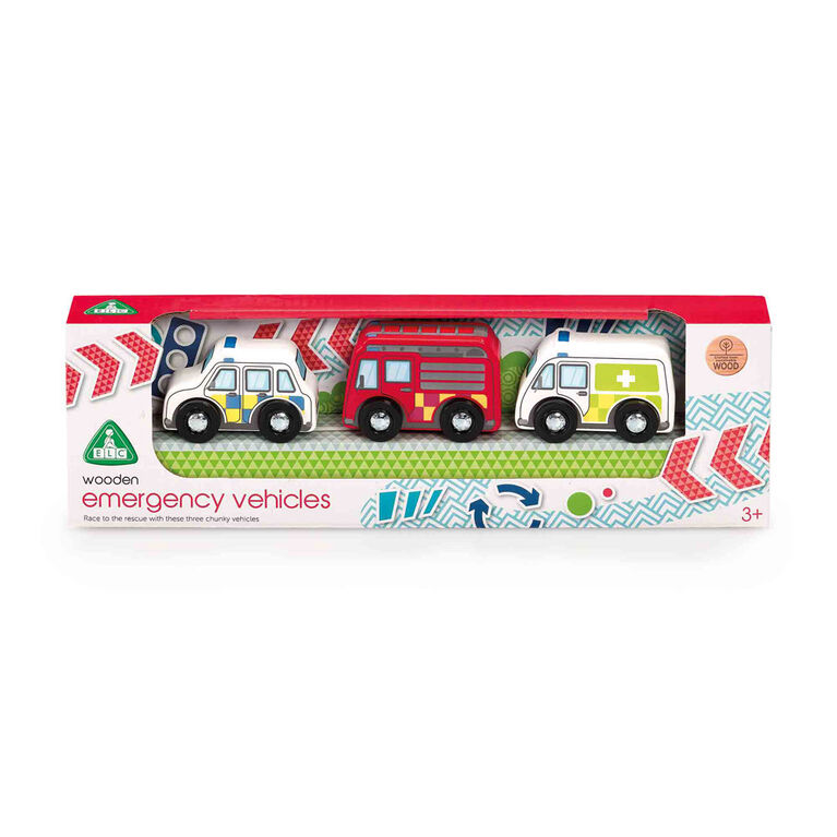Early Learning Centre Wooden Emergency Vehicles - English Edition - R Exclusive