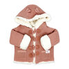 Rock a Bye Baby True Knit Cardigan With Sherpa Lining: Pink 0-3M
