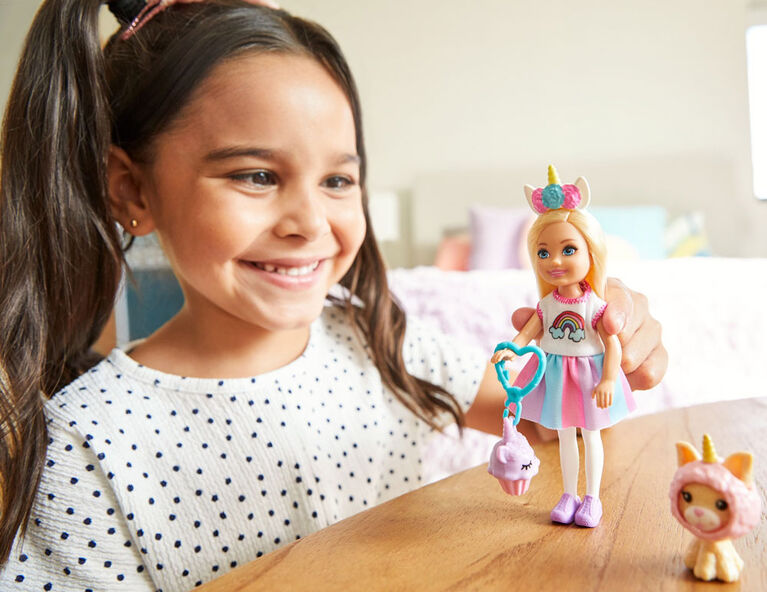 Barbie Club Chelsea Dress Up Doll In Unicorn Costume 6 Inch Toys R Us Canada