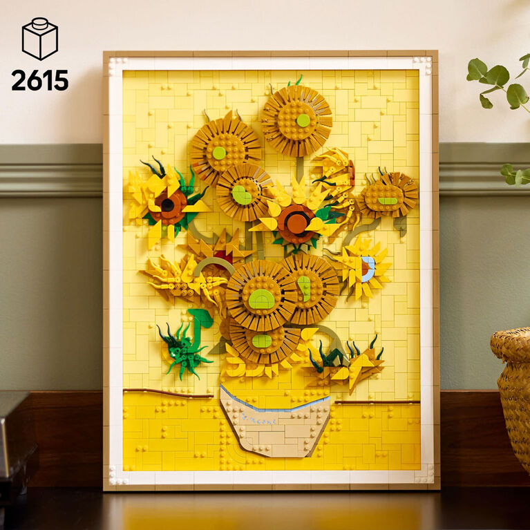 LEGO Art Vincent van Gogh - Sunflowers Building Set for Adults - Creative Activity for Art Lovers - 31215