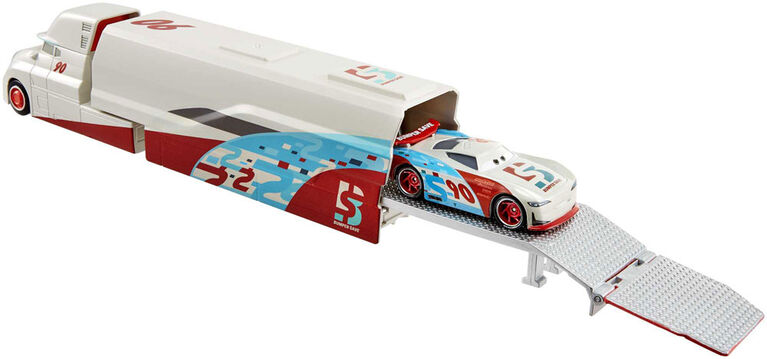 Camion "Bumper Save" Jamie Wheeliams pour Ponchy Wipeout n&deg;&nbsp;90 de nouvelle g&eacute;n&eacute;ration "Les Bagnoles" de Disney/Pixar, pour un v&eacute;hicule en m&eacute;tal moul&eacute; sous pression &agrave; l'&eacute;chelle&nbsp;1:55