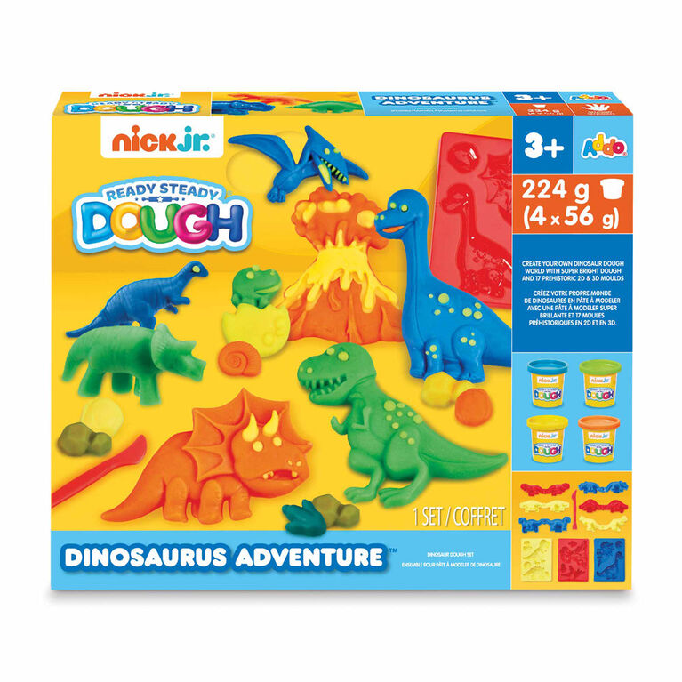 Coffret de pâte à modeler Nick Jr. Ready Steady Dough Dinosaurus Adventure - Notre exclusivité